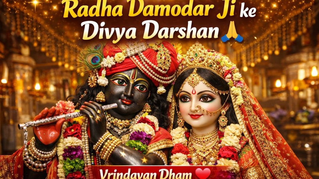 ⁣Radha Damodar Das Ji ke divya darshan 🙏❤️ | Vrindavan bhakti shorts #radhe