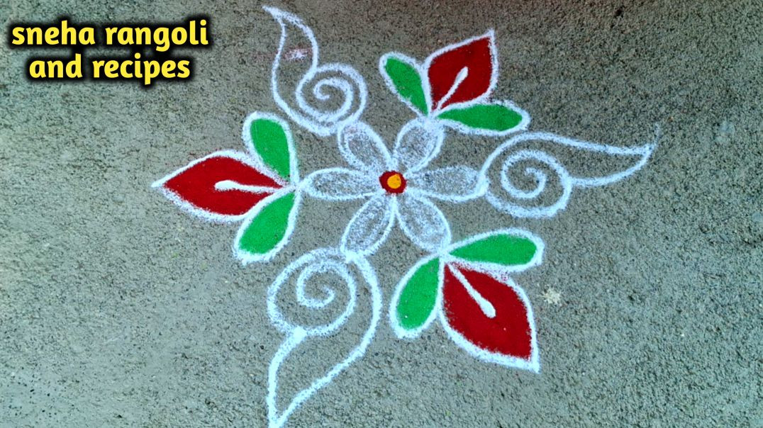 ⁣Latest 2026 Special 7x4 Dots Rangoli Design 🌸 | Simple Chukkala Muggulu