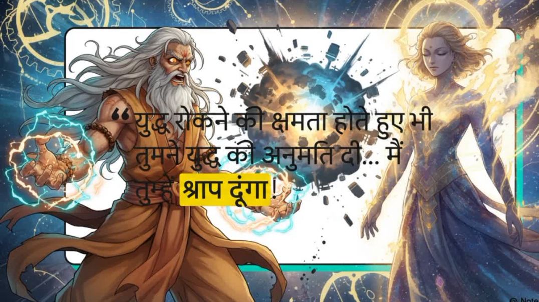 ⁣kis rishi ne Di Krishna bhagwan ko dhamki
