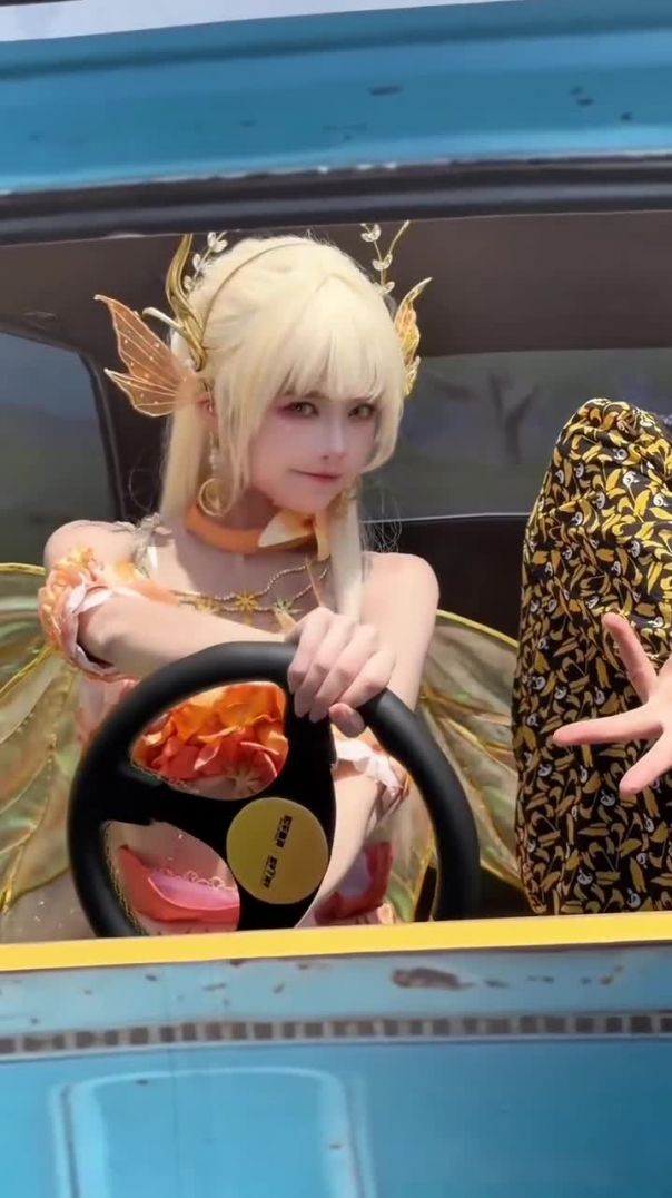 Golden Wings & Magic: The Ultimate Cosplay Edit 🧚‍♀️