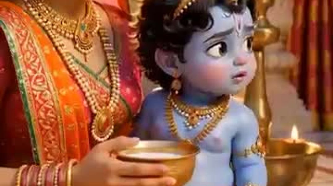 _Mother,_I_want_the_moon!__🌙_Baby_Krishna_s_adorable_demand___Indresh_Ji_Maharaj___#krishna_#kris