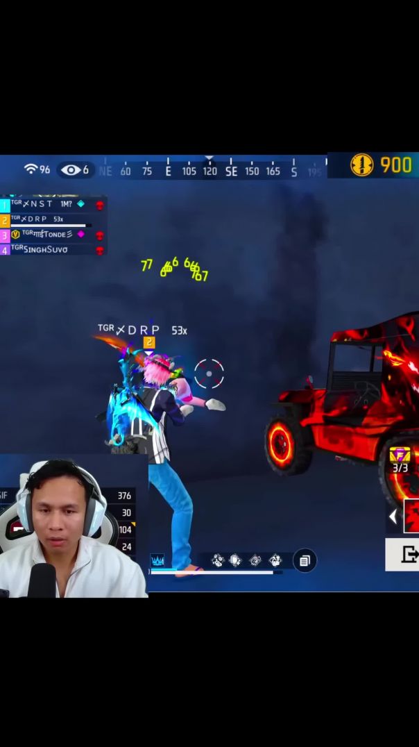 Tonde_dai_Shocked_DRP_Rocked_🗿🍷#shorts_#freefire_#tondegamer_#gtk111​(1440p)