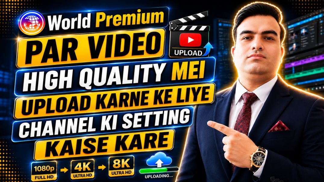 ⁣World primium par video high quality me kaise upload kare  ।। shyam Sundar Official