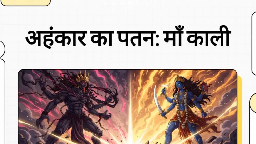 ⁣Ahankar ka patan maa Kali