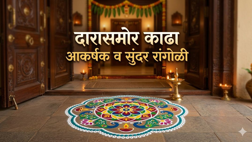 ⁣Unique, small & beautiful rangoli