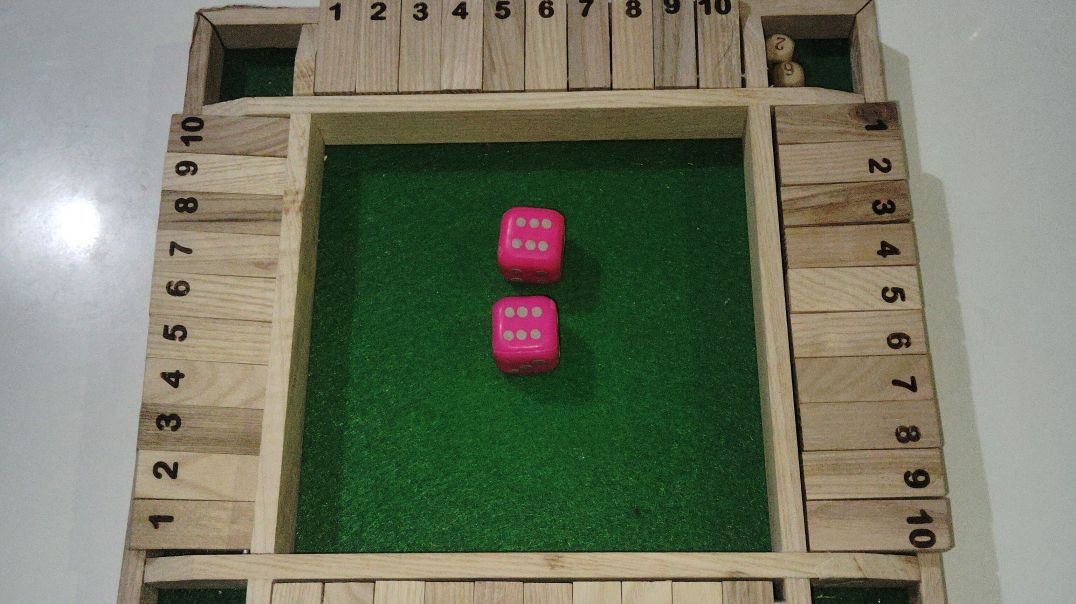 ⁣Shut the box game