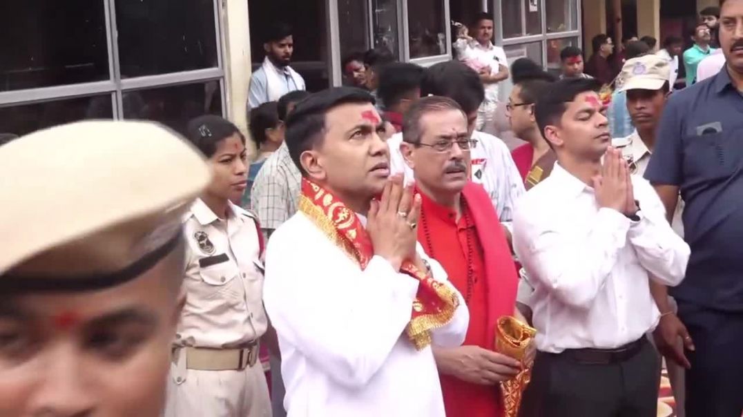 ⁣Goa CM Pramod Sawant visit Maa Kamakhya Temple ahead of Oath ceremony in Guwahati Assam