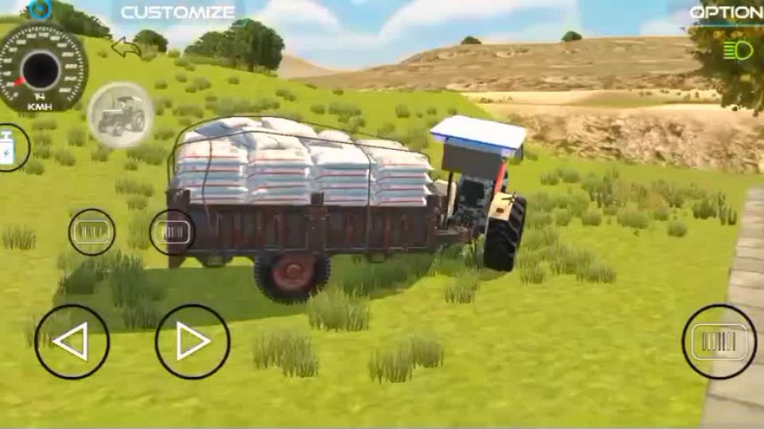 ⁣🚜ट्रैक्टर ट्राली प😱लटी मार गई... #apnatube #gaming #trending #video