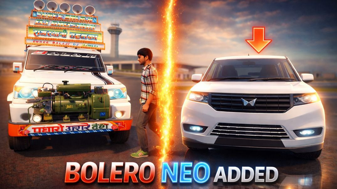 ⁣Bolero Neo Added In Indian Vehicle Simulator 3D New Update