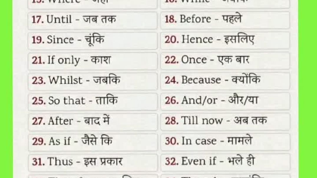 Learn to english meaning