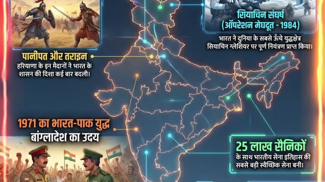⁣⁣1857–1990 India War Timeline 🇮🇳 | Bharat Ke Sabse Bade Yudh Ek Video Mein ⚔ | #shorts