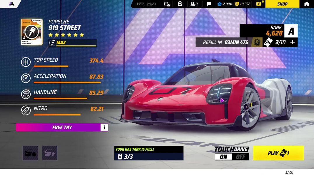 ⁣GOLDing the Porsche 919 Street: Asphalt Legends RTG