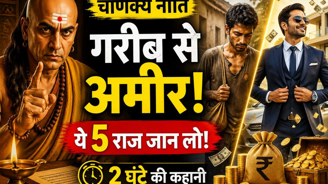 ⁣चाणक्य नीति: गरीब से अमीर बनने की गुप्त रणनीति | धनवान बनने का असली राज