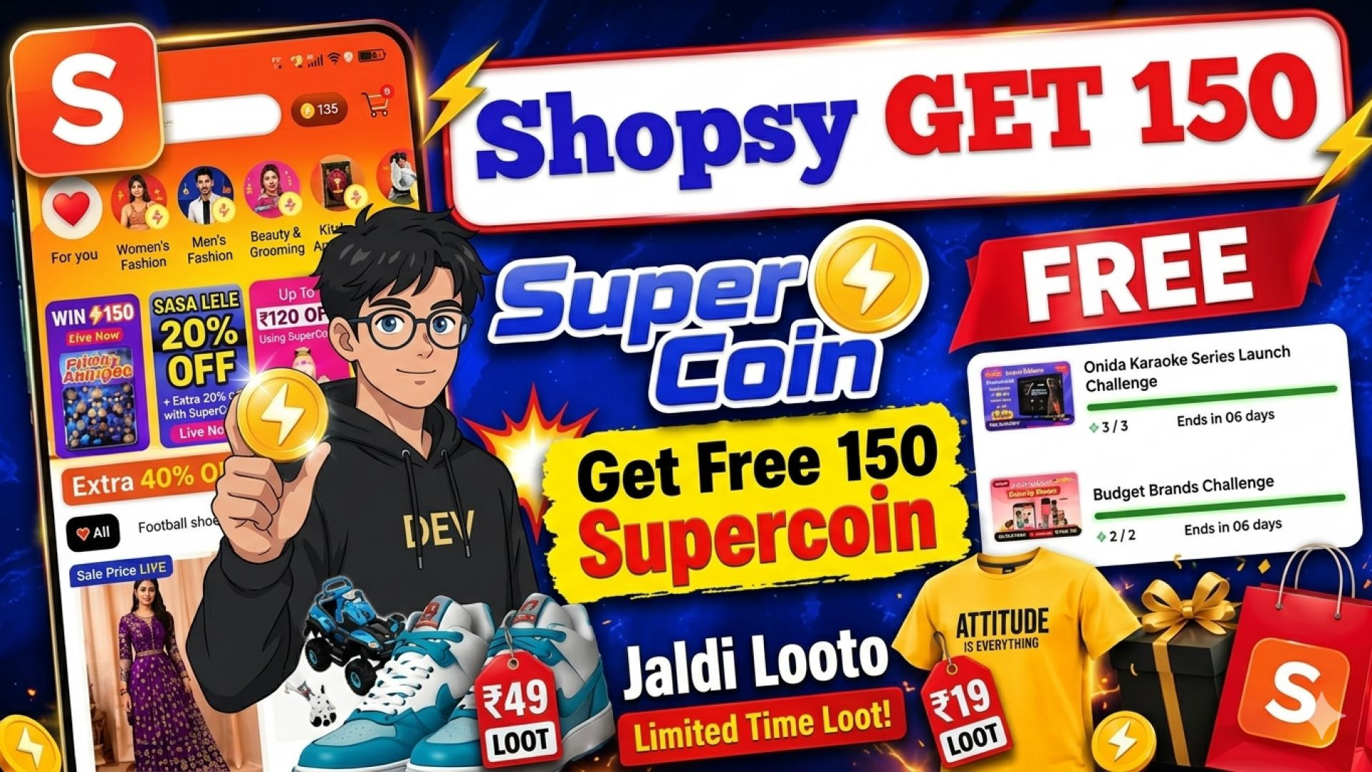 ⁣​Play Games & Earn Money 2026 | Shopsy New Update | Free Flipkart Supercoins Trick