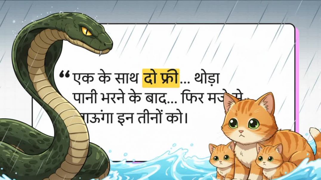 अरे वाह मम्मी इतना बड़ा चूहा... आज रात को इस चूहे की सब्जी