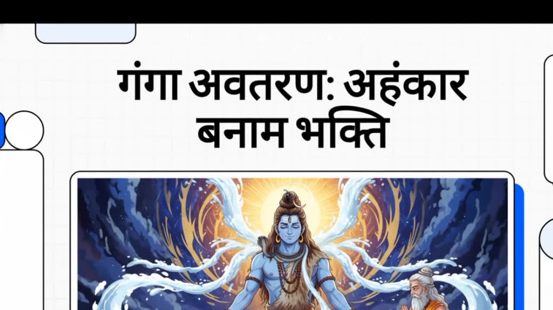 ⁣Ganga avtaran ahankar banaam bhakti