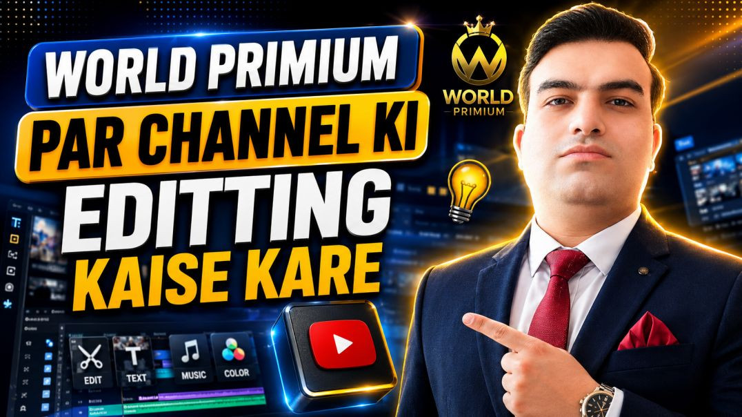⁣World primium Channel Ki Editing kaise Kare ।। Channel Edit Kaise Kare ।। Shyam Sundar Official