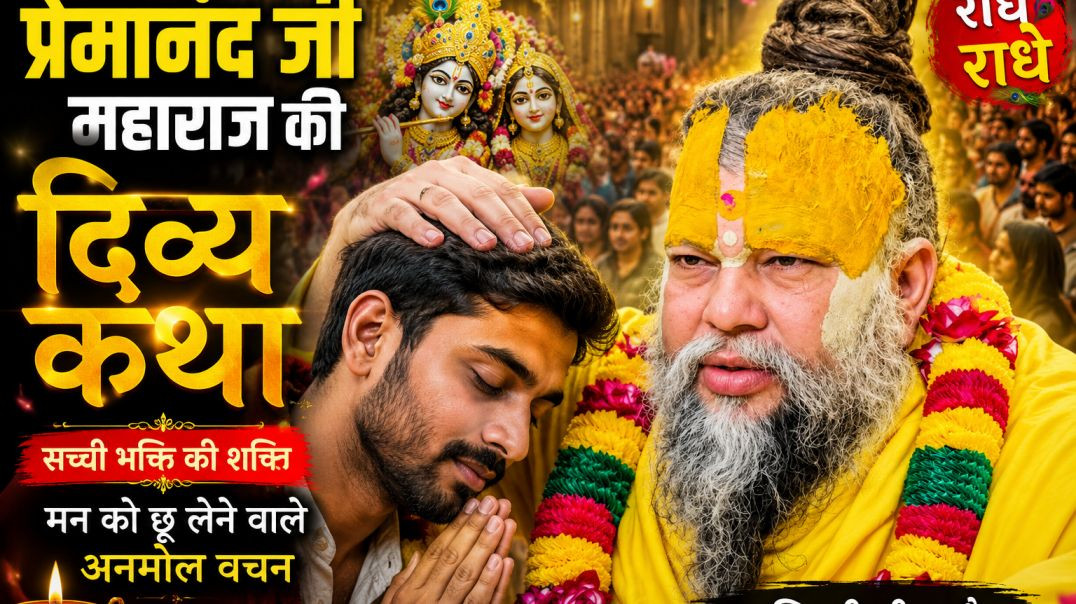 ⁣Premanand Ji Maharaj Ki Divya Katha | Real Face Bhakti Story | Emotional Hindi Dialogue” Hashtags 🔥 