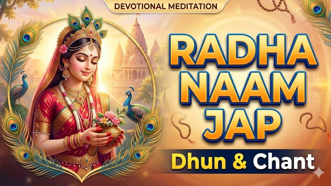⁣शक्तिशाली श्री राधा नाम जप | 10 Minutes of Radha Naam Jap for Instant Peace