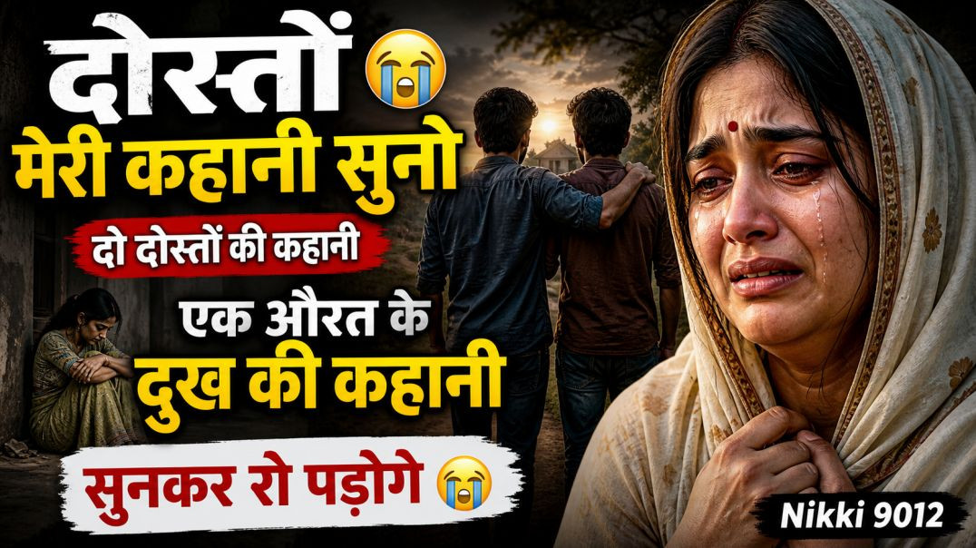 ⁣दोस्तों मेरी कहानी सुनो 😢 | दो दोस्तों की सच्ची कहानी | एक औरत का दर्द | Hindi Kahani | Nikki 9012
