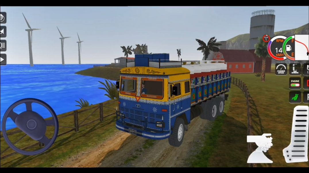 ⁣Offroad Mini Truck Hood Transport Simulator |  Drive On Dangerous Uphill Road Android Gameplay #[114
