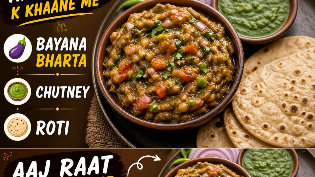 ⁣Raat ka simple desi khana