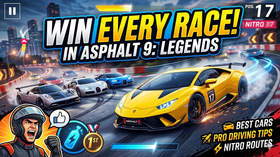 ⁣How to Win Every Race in Asphalt Legends