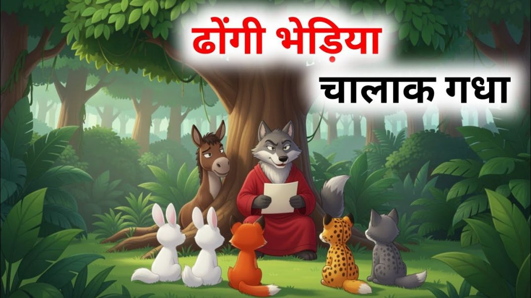 ⁣ढोंगी भेड़िया और चालाक गधा