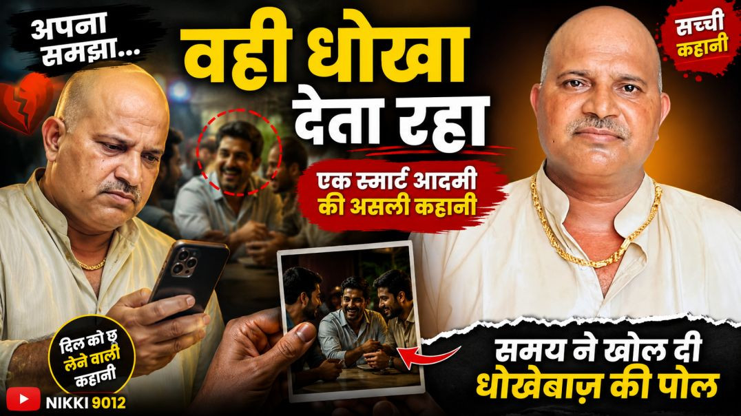 ⁣जिसे अपना समझा वही धोखा देता रहा | एक स्मार्ट आदमी की असली कहानी | Hindi Kahani | Nikki 9012
