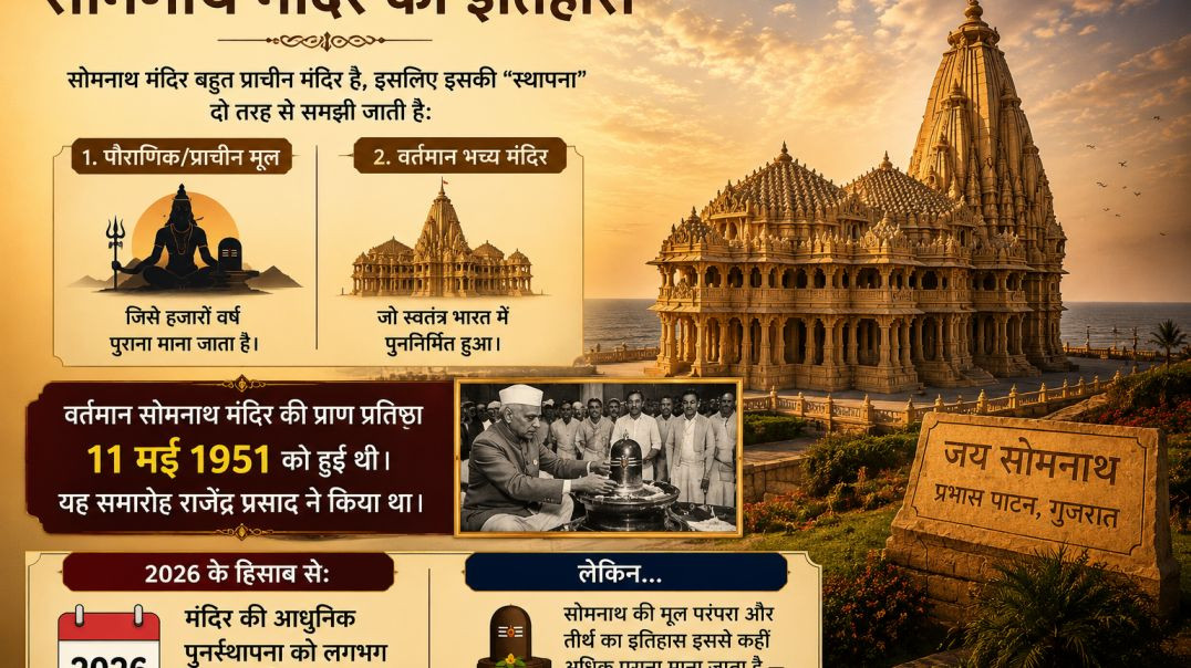⁣सोमनाथ मंदिर की पूरी कहानी | Somnath Temple History in Hindi