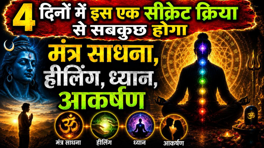 ⁣4 दिनों में इस एक सिक्रेट क्रिया से होगा सबकुछ