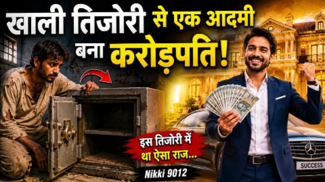 ⁣खाली तिजोरी से एक आदमी बना करोड़पति | Motivational Story | Nikki 9012
