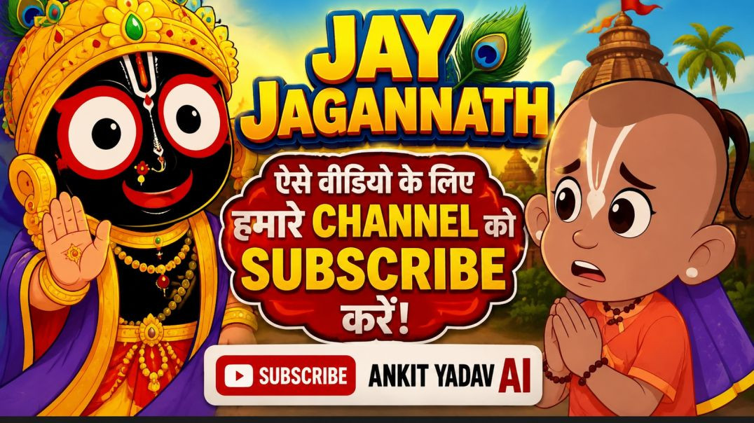 ⁣🙏 जय जगन्नाथ 🙏 भगवान जगन्नाथ की अद्भुत और प्रेरणादायक कहानी देखने के लिए हमारे चैनल को अभी Subscribe