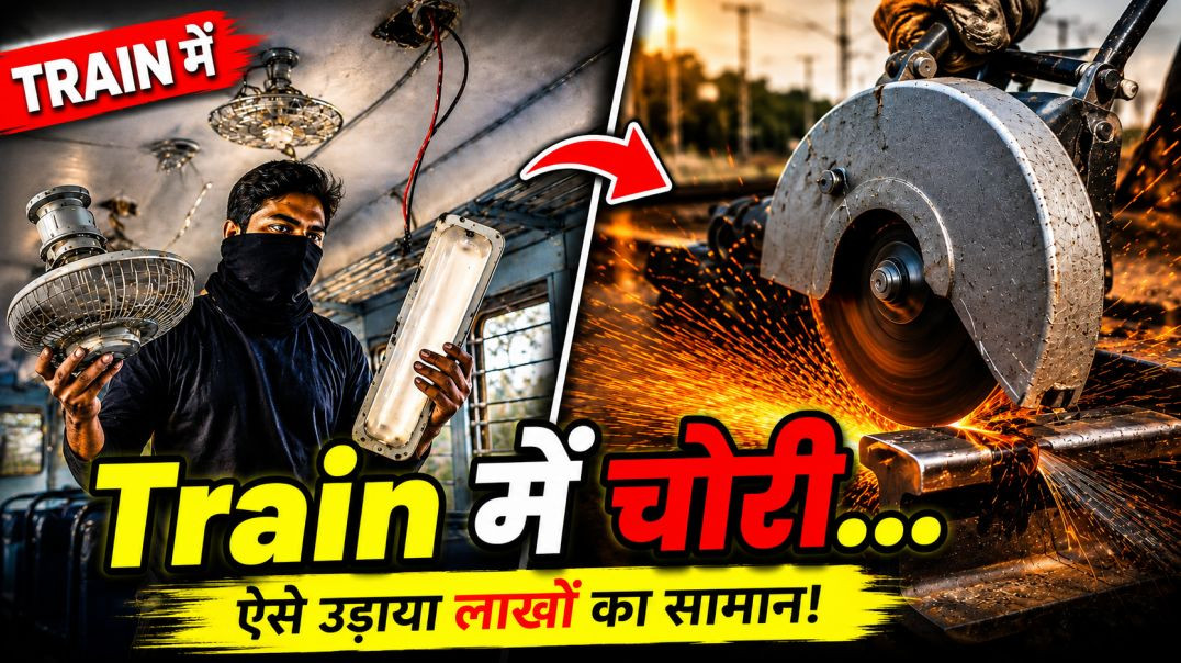 ⁣Train की पटरी और बल्ब पंख चोरी? #shorts #train #facts