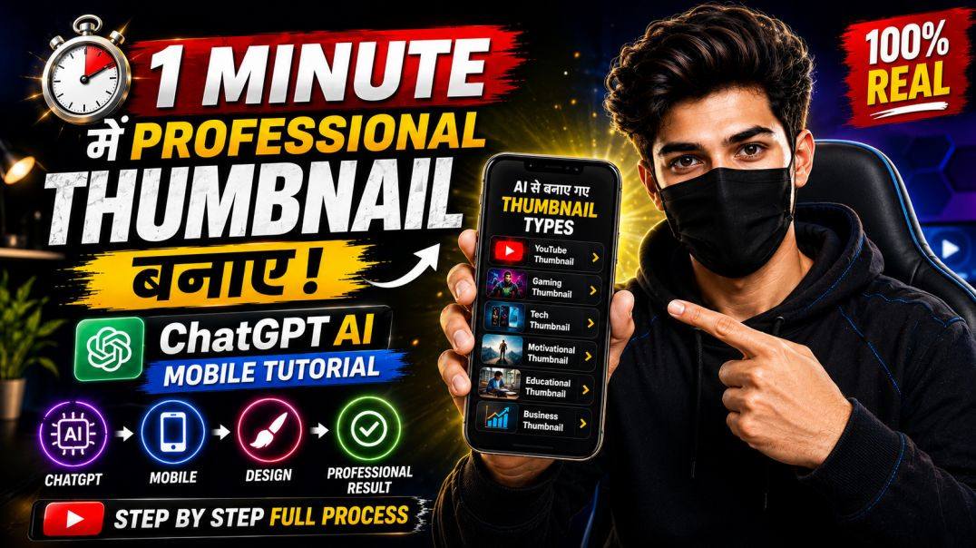 ⁣ai se thumbnail kaise banaen