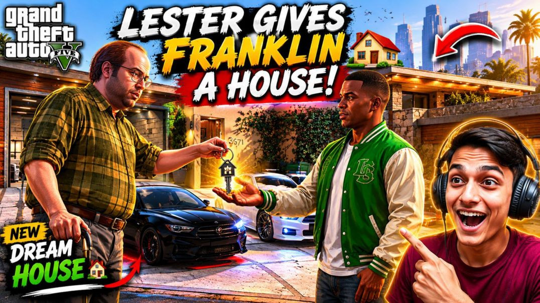 ⁣Lester Gives Franklin a NEW HOUSE in GTA 5! 😱