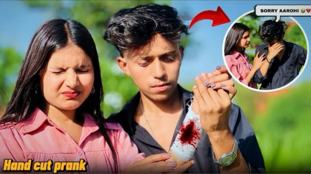 ⁣AAROHI NE HATH KAAT LIYA 😭💔 __ तुमने ये क्यू किया 💔 __ VISHUPRANK(1080P_HD)