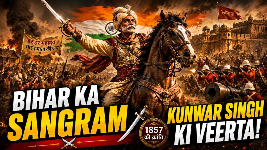 ⁣⁣Bihar Ka Sangram ⚔ | Kunwar Singh Ki Veerta 🇮🇳🔥 | 1857 Revolution #shorts