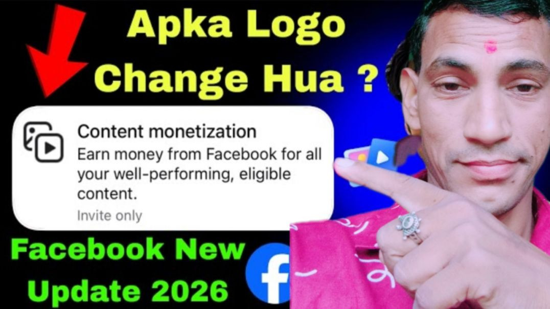 ⁣Content Monetization Logo Change Biggest Update Facebook 🤑 Content Monetization Invite Only Update