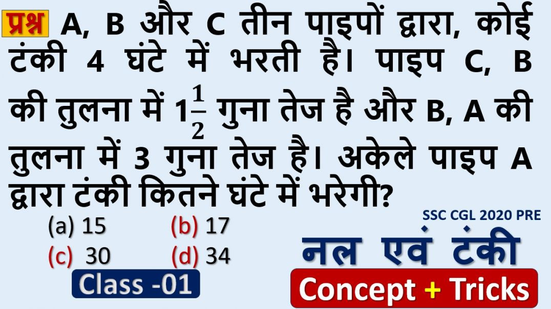 ⁣Pipes & Cistern Fast Trick | Exam में जल्दी सवाल कैसे हल करें