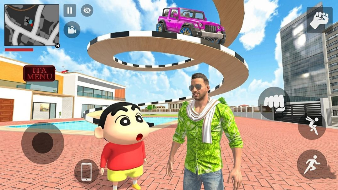 ⁣Franklin and Shinchan Complete Challenge 💥😱 ITA Gameplay
