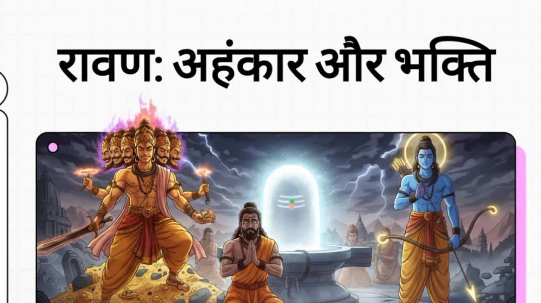 ⁣Ravan Ki Ahankar aur bhakti