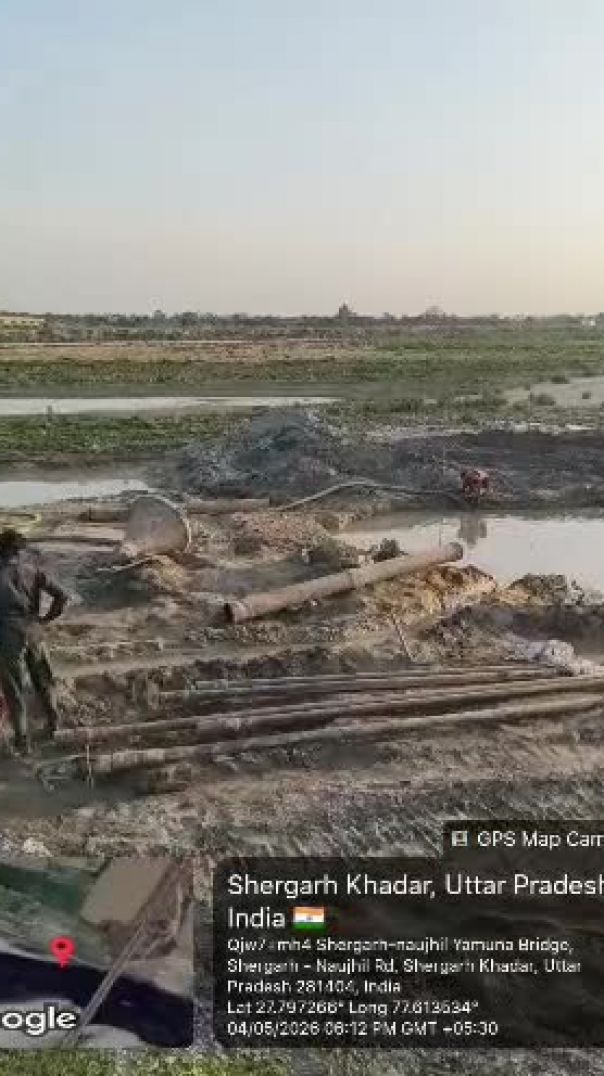 Piling work by TMR machine
