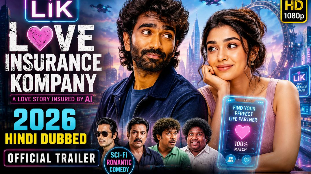 ⁣Love Insurance Kompany (2026) Hindi Dubbed Romantic Sci-Fi Movie