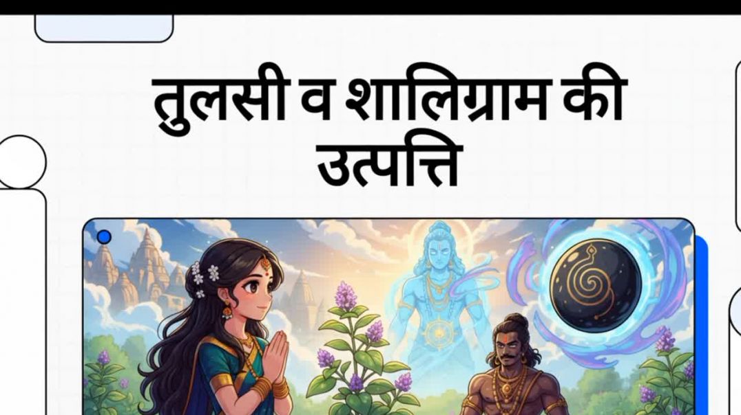 ⁣tulsi v shaligram ki utpati