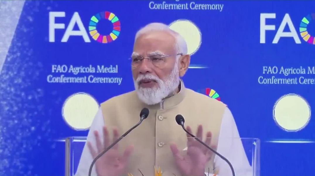 ⁣PM Modi on importance of Agriculture in India at FAO event
