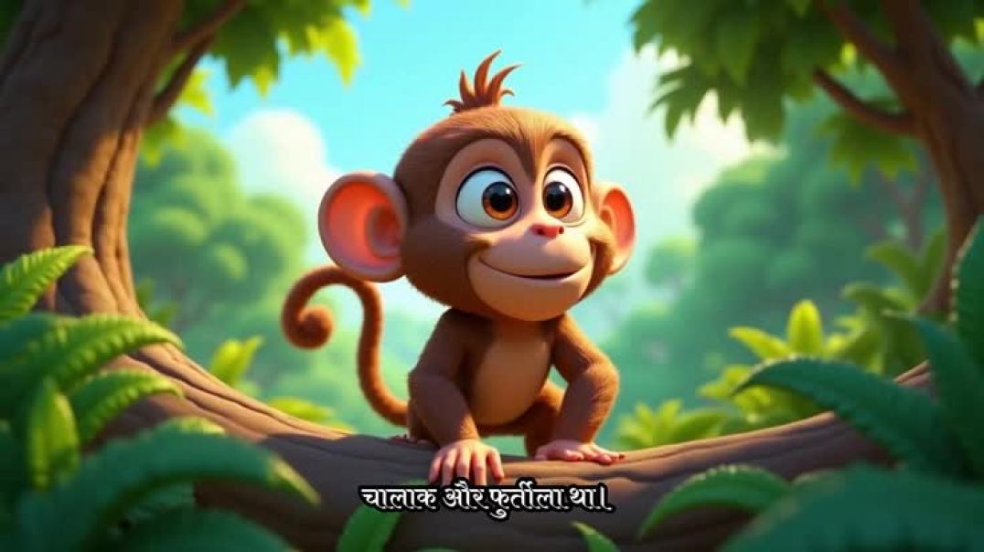 ⁣घमंडी बंदर और समझदार हाथी की कहानी