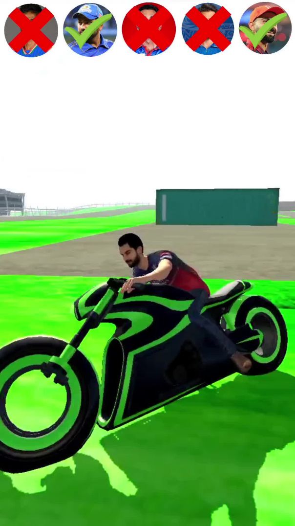 ⁣Challenge 🤩 Cricket Captain Bike Jump Challenge