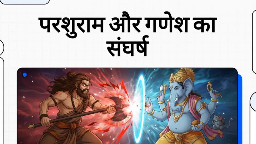 ⁣Parshuram aur Ganesh ka sangharsh