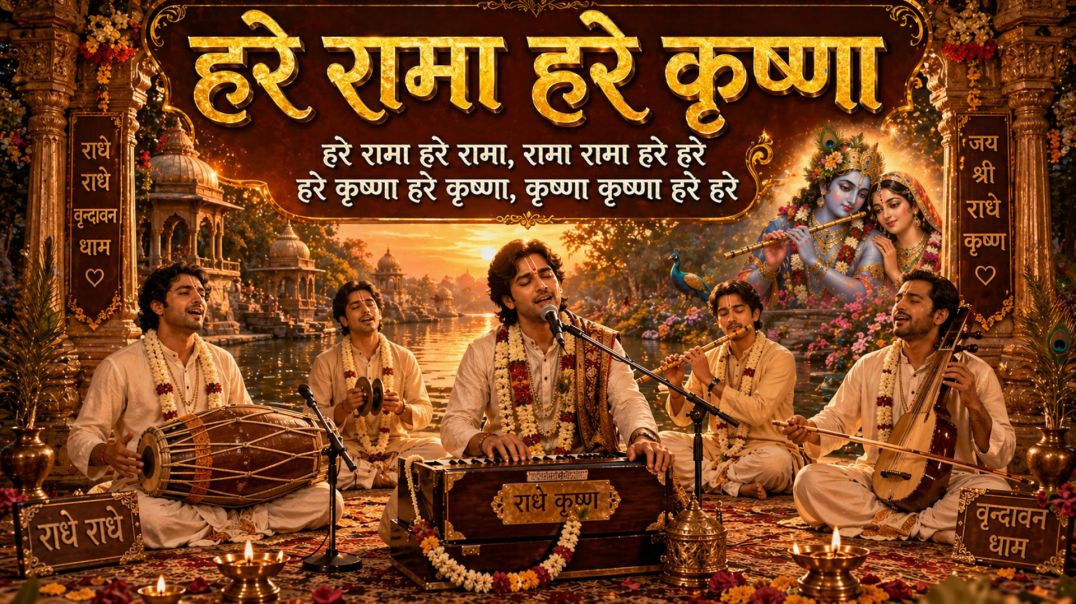 ⁣हरे कृष्ण हरे राम /शांति और भक्ति का दिव्य मंत्र /hare krishna maha mantra